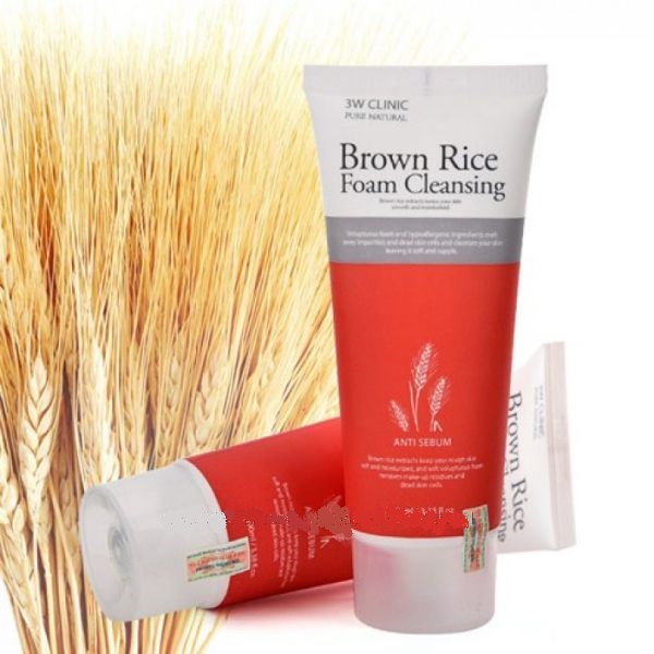 3W CLINIC Очищающая пенка с экстрактом бурого риса Brown Rice Cleansing Foam 3W CLINIC Очищающая пенка с экстрактом бурого риса Brown Rice Cleansing Foam