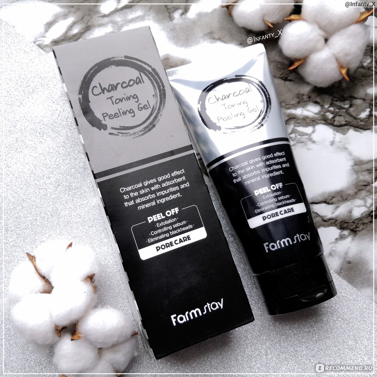 Отшелушивающий гель с углем FarmStay Charcoal Toning Peeling Gel Отшелушивающий гель с углем FarmStay Charcoal Toning Peeling Gel