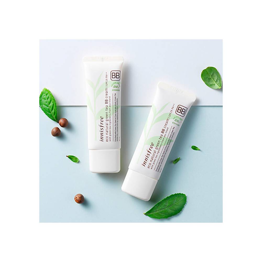 Натуральный ББ крем с зеленым чаем Innisfree Eco Natural Green Tea BB Cream SPF29 PA++ #2 Natural Beige Натуральный ББ крем с зеленым чаем Innisfree Eco Natural Green Tea BB Cream SPF29 PA++ #2 Natural Beige
