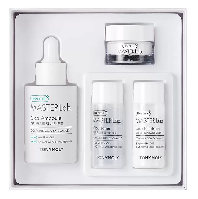 Набор: Ампульная сыворотка для лица с экстрактом центеллы TONYMOLY DERMA MASTERLAB CICA AMPOULE SET Набор: Ампульная сыворотка для лица с экстрактом центеллы TONYMOLY DERMA MASTERLAB CICA AMPOULE SET