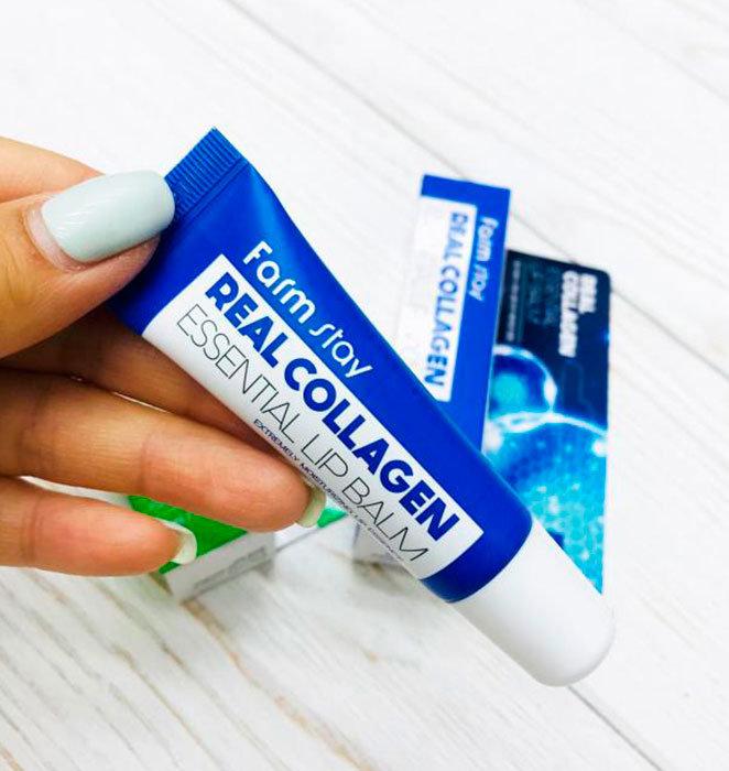 Суперувлажняющий бальзам для губ с коллагеном FarmStay Real Collagen Essential Lip Balm Суперувлажняющий бальзам для губ с коллагеном FarmStay Real Collagen Essential Lip Balm