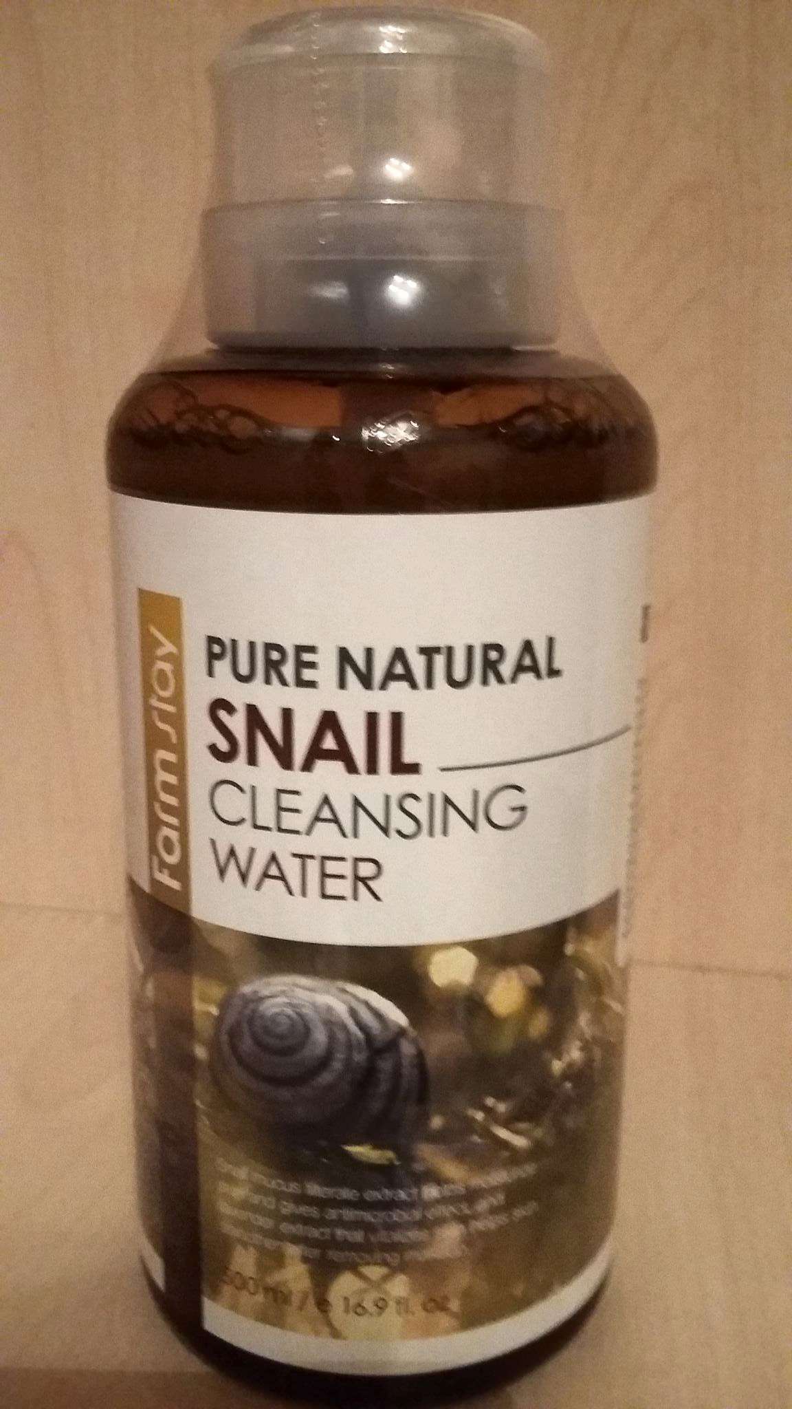 Очищающая вода с муцином улитки FarmStay Pure Natural Snail Cleansing Water Очищающая вода с муцином улитки FarmStay Pure Natural Snail Cleansing Water