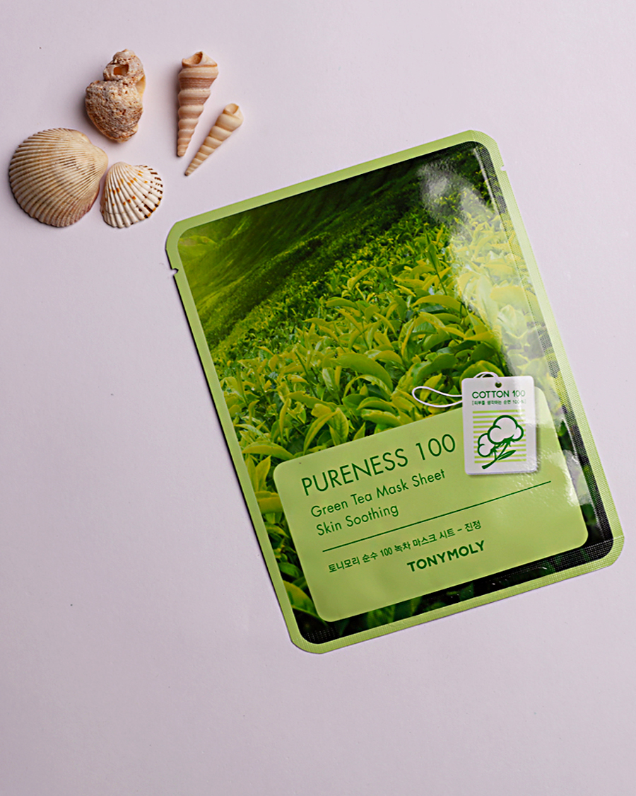 Очищающая тканевая маска для лица с экстрактом зелёного чая TONYMOLY PURENESS 100 Green Tea Mask Sheet Очищающая тканевая маска для лица с экстрактом зелёного чая TONYMOLY PURENESS 100 Green Tea Mask Sheet