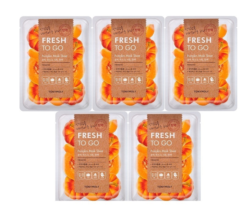 Освежающая тканевая маска для лица с экстрактом тыквы TONYMOLY FRESH TO GO Pumpkin Mask Sheet Освежающая тканевая маска для лица с экстрактом тыквы TONYMOLY FRESH TO GO Pumpkin Mask Sheet