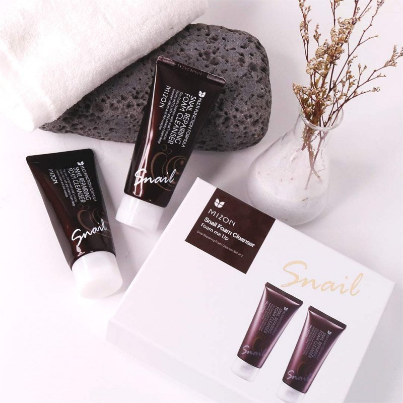 Пенка для умывания c муцином улитки MIZON Snail Repairing Foam Cleanser Mini Пенка для умывания c муцином улитки MIZON Snail Repairing Foam Cleanser Mini