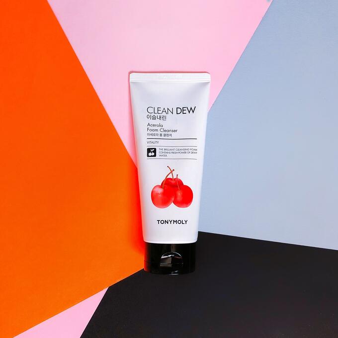 Очищающая пенка для умывания с экстрактом ацелоры TONYMOLY CLEAN DEW Acerola Foam Cleanser Очищающая пенка для умывания с экстрактом ацелоры TONYMOLY CLEAN DEW Acerola Foam Cleanser