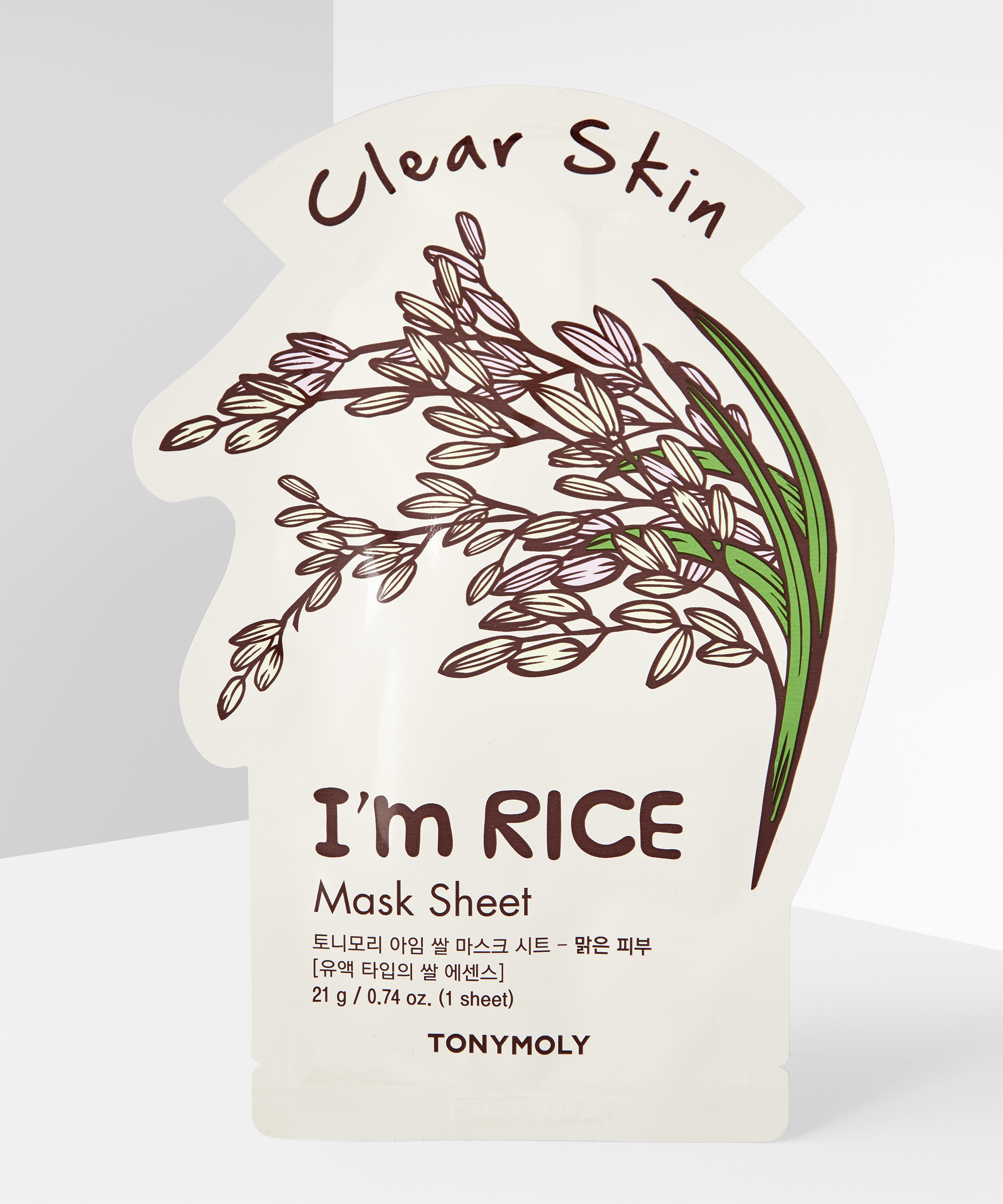 Очищающая тканевая маска для лица с экстрактом риса TONYMOLY I'm RICE Mask Sheet Clear Skin Очищающая тканевая маска для лица с экстрактом риса TONYMOLY I'm RICE Mask Sheet Clear Skin