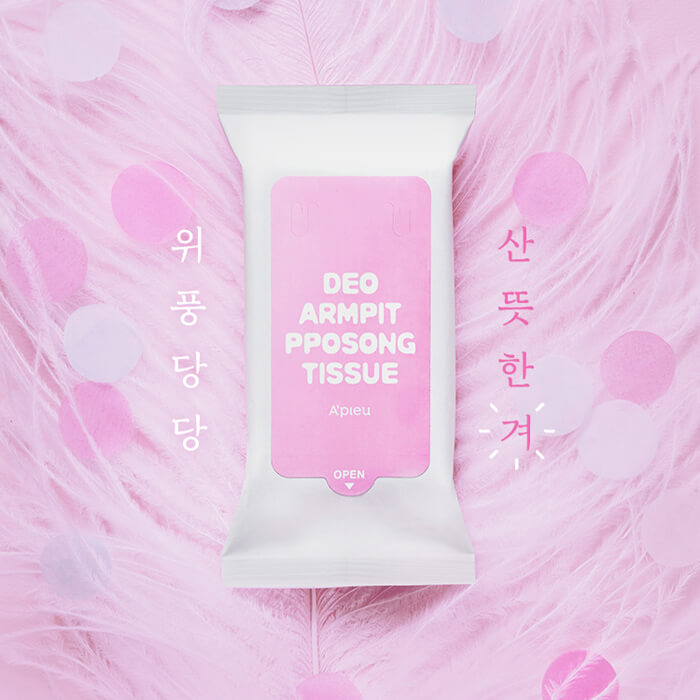 Дезодорирующие салфетки A'PIEU Deo Armpit Pposong Tissue Дезодорирующие салфетки A'PIEU Deo Armpit Pposong Tissue