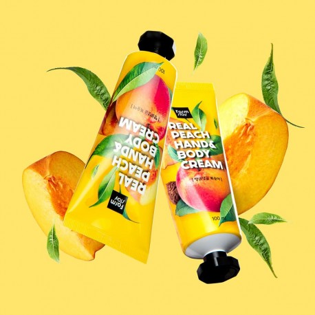 Крем для рук и тела с персиком FarmStay Real Peach Hand & Body Cream Крем для рук и тела с персиком FarmStay Real Peach Hand & Body Cream