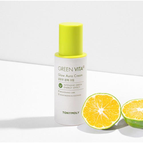 Крем для лица с витамином C TONYMOLY GREEN VITA C Glow Aura Cream Крем для лица с витамином C TONYMOLY GREEN VITA C Glow Aura Cream