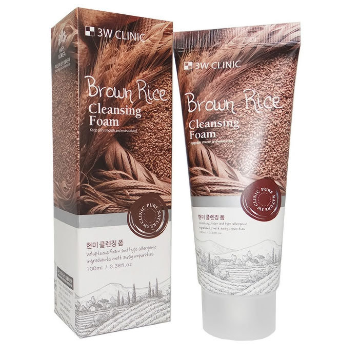 3W CLINIC Очищающая пенка с экстрактом бурого риса Brown Rice Foam Cleansing 3W CLINIC Очищающая пенка с экстрактом бурого риса Brown Rice Foam Cleansing