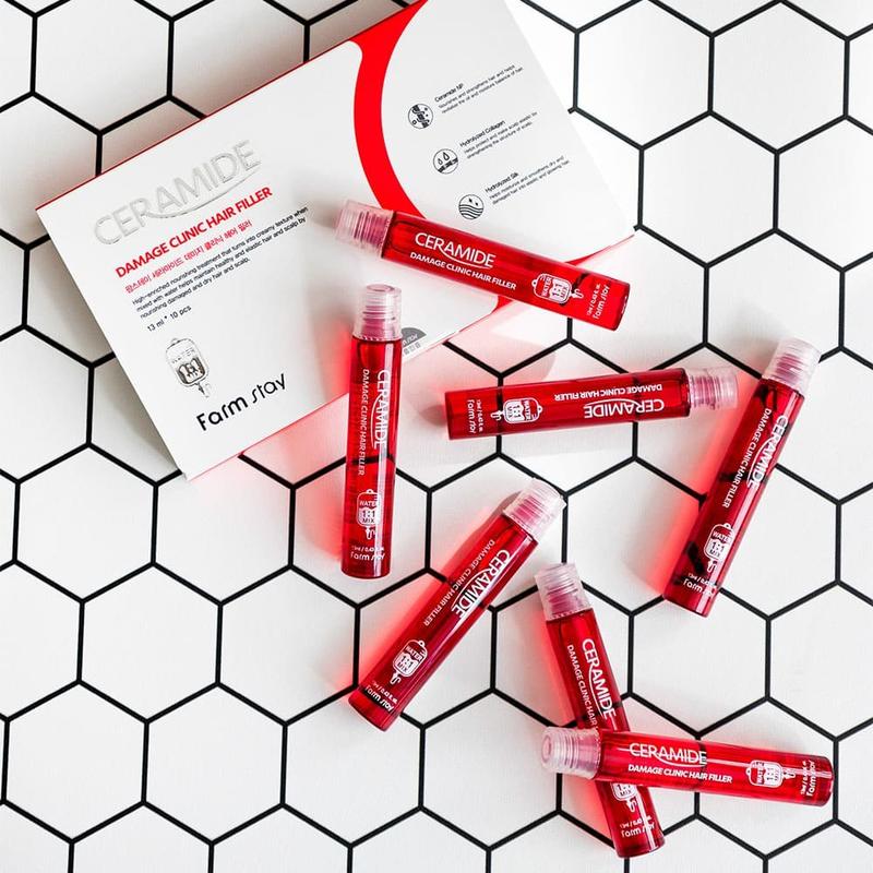 Восстанавливающий филлер для поврежденных волос с керамидами FarmStay Ceramide Damage Clinic Hair Filler Восстанавливающий филлер для поврежденных волос с керамидами FarmStay Ceramide Damage Clinic Hair Filler