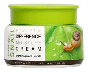 Увлажняющий крем для лица FarmStay Visible Differerce Moisture Cream Snail с муцином улитки, 100 гр.