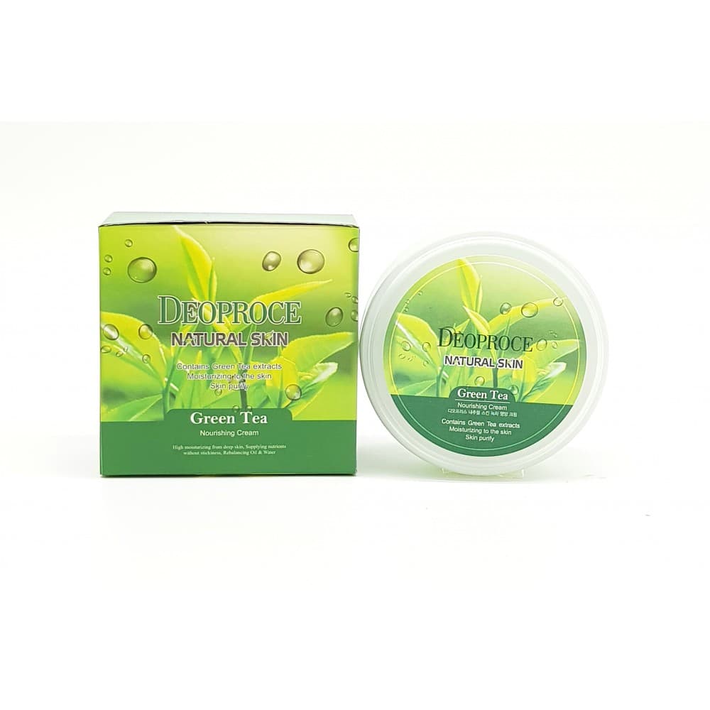 Крем для лица и тела Deoproce Natural Skin Green Tea Nourishing Cream, 100 гр.
