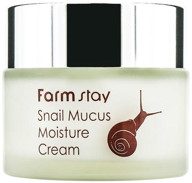 Увлажняющий крем для лица FarmStay Snail Mucus Moisture Cream с муцином улитки, 50 мл.