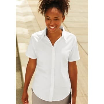 Oxford Shirt Short Sleeve Lady-Fit