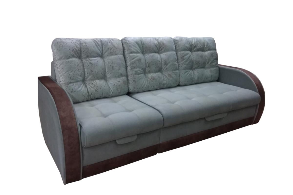 Угловой диван Франческо с оттоманкой Коричневый, велюр 140х200 см Без дополнительного ящика