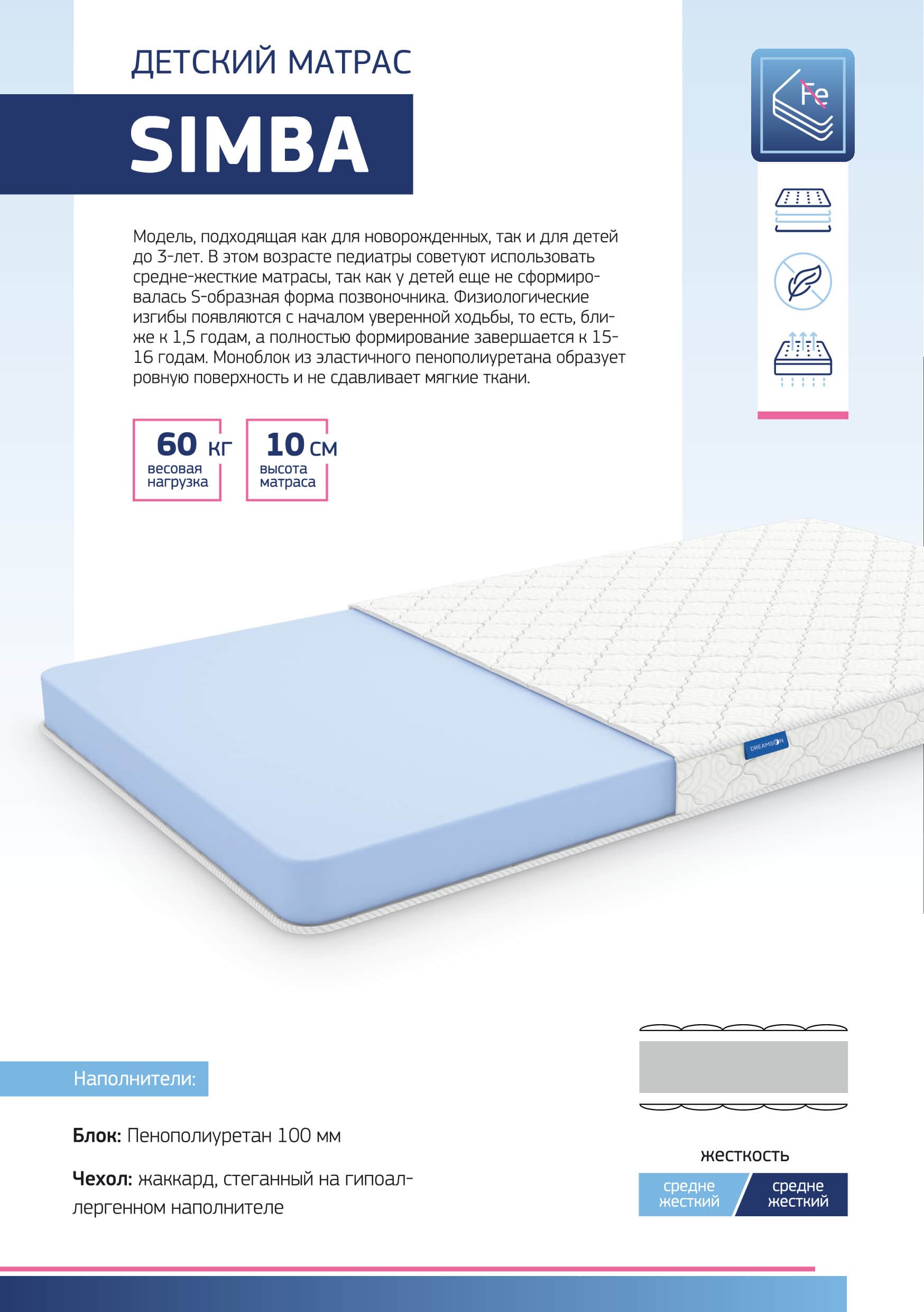 Матрас детский 