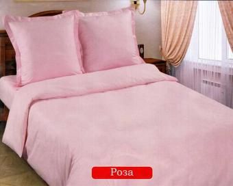 однотонное постельное белье "Роза"