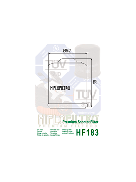 Filtro de aceite Hiflofiltro para Piaggio Zip 125 (2000-2006)