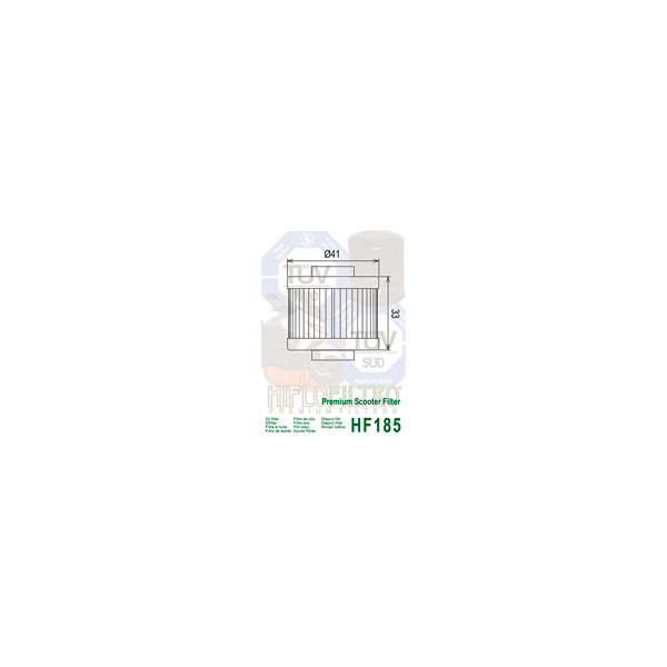 Filtro de aceite Hiflofiltro para Aprilia SCARABEO 200 (Rotax Engine) (1999-2003)