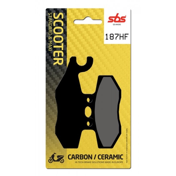 Pastilla de freno SBS para Piaggio Beverly IE 4T 4V Euro3 350 (2011-2015) Traseras  Cerámica plus