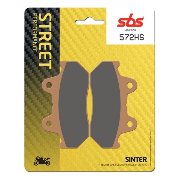 Pastilla de freno SBS para Honda CB SC Nighthawk 450 (1983-1986) Delantera  Sinterizadas