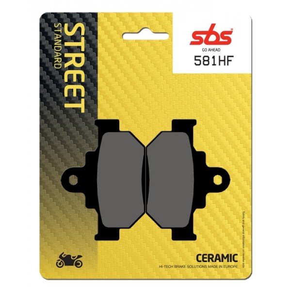 Pastilla de freno SBS para Suzuki GZ Marauder 125 (1998-2011) Delantera  Cerámica plus