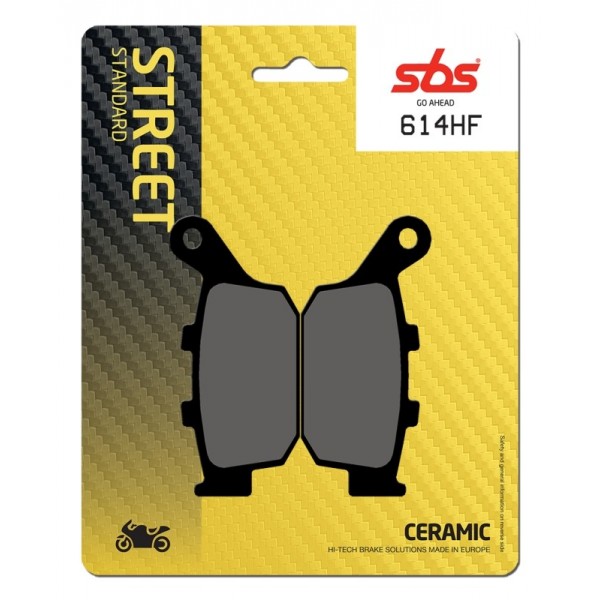 Pastilla de freno SBS para Buell Blast 500 (2001-2009) Trasera  Cerámica plus P614HF