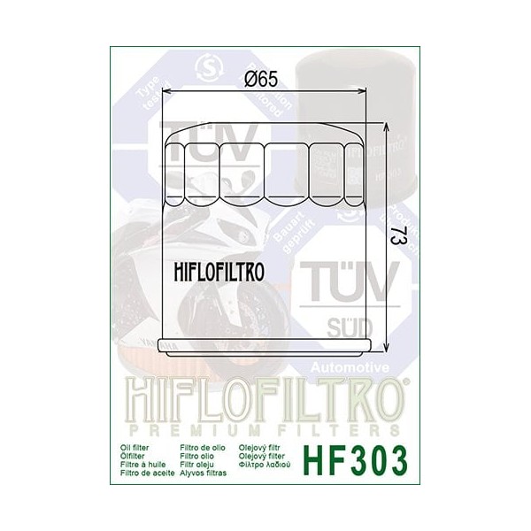 Filtro de aceite HifloFiltro de HF 303