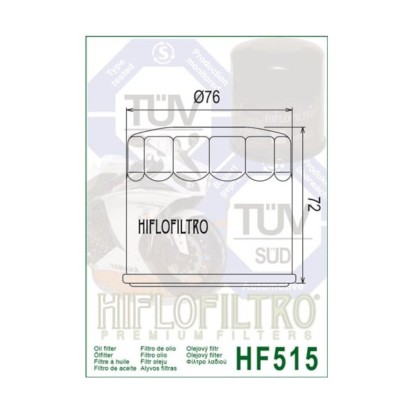 Filtro de aceite HifloFiltro de HF 515