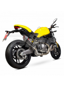 Escape Scorpion Serket carbono RDI66 Ducati Monster 821 con supresor de catalizador (2005-2008)