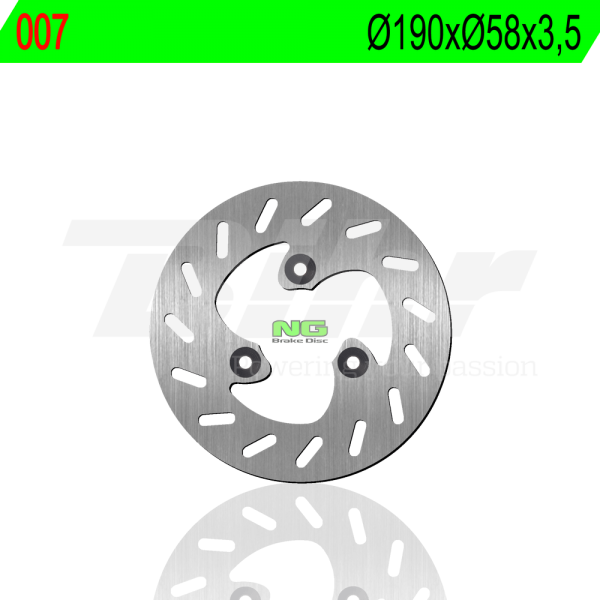 Disco de freno NG   para ATALA Hacker Racing 50 Delantero (1997-1997)