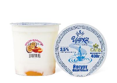 Йогурт "ЦАРКА" Персик-маракуйя 3,5 % 400 гр. пл/б