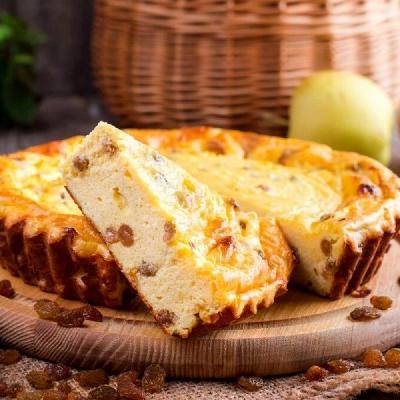 Запеканка творожная с изюмом вес.