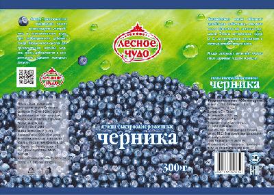 Черника  "ЛЕСНОЕ ЧУДО"   300 гр. пак.
