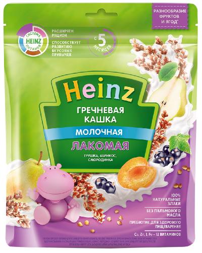 Каша "HEINZ" Лакомая гречн. мол. груша-абрикос-смородина 170 гр.  пак.