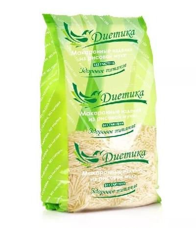 Мак. изделия "ДИЕТИКА" (Вермишель) из рисовой муки 250 гр. пак. _ _ _ _