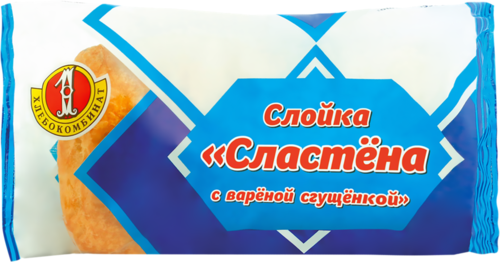 Слойка "ХЗ №1" Сластена с вар. сгущ. 70 гр.
