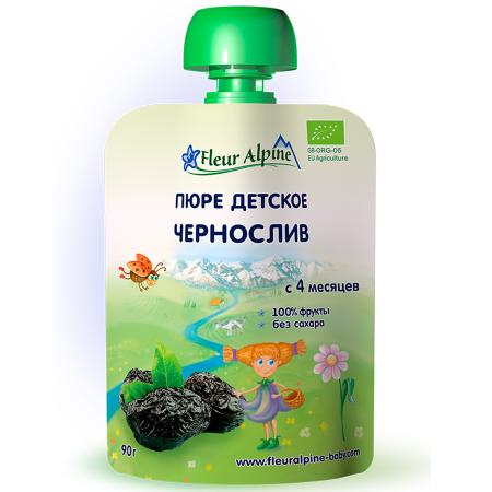Пюре "FLEUR ALPINE" Чернослив с 4 мес. 90 гр. дойпак _