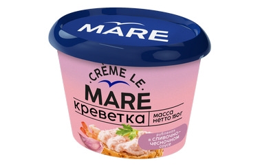 Креветка "БАЛТИЙСКИЙ БЕРЕГ" Mare рубленная в слив-чесн. соусе 150г пл/б