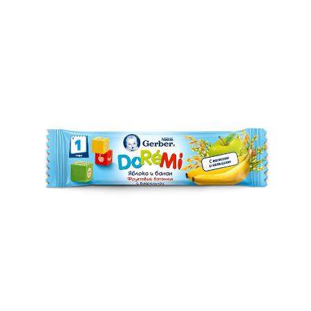 Батончик "Gerber" 25 гр. Яблоко и банан с вафелькой _