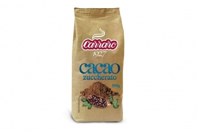 Какао "CARRARO" Zuccherato 250 гр. пак.