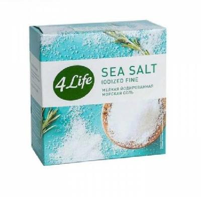 Соль "4Life" морская, мелкая, йодирован. 500 гр. кор.