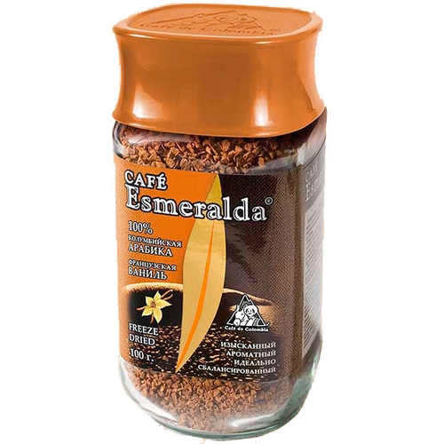 Кофе "ESMERALDA" Французская ваниль раст. 100 гр. ст/б.