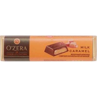 Шоколад "OZERA" Мол. с карамельной нач. 50 гр.