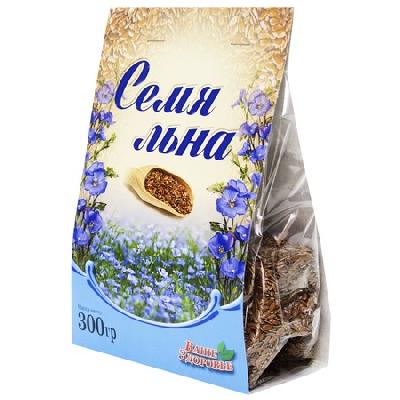 Семя "ВАШЕ ЗДОРОВЬЕ" Льна 300 гр. пак.