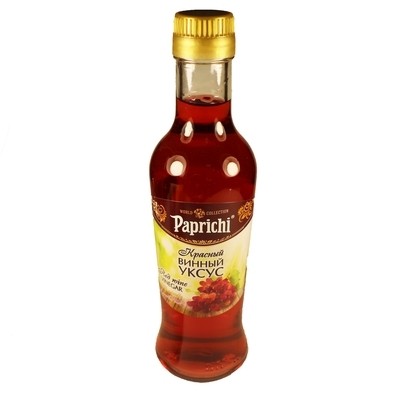 Уксус "PAPRICHI" винный красный 220 мл. ст/б