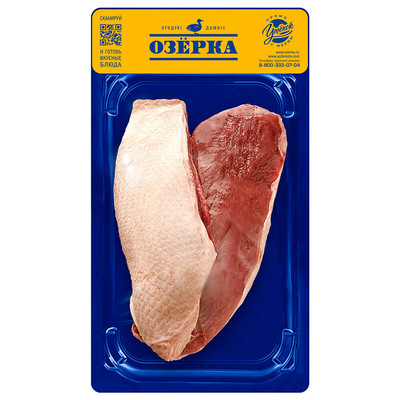 Филе грудки "ОЗЕРКА" утенка 600 гр. уп.