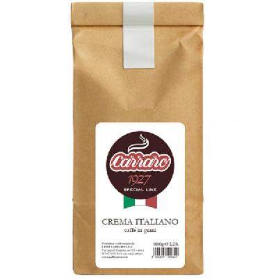 Кофе "CARRARO" Crema Italiano зерно 1000 гр. пак.